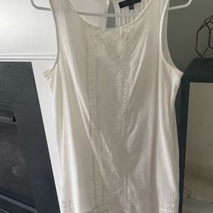 Shift dress.  Cream off white.